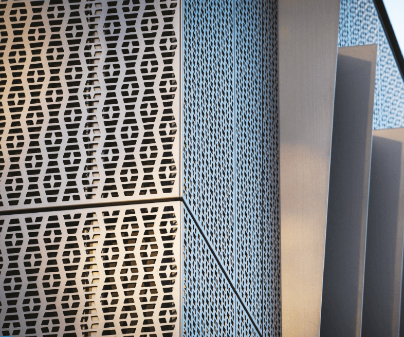Façade de Persienne en Treillis Perforé Polmek