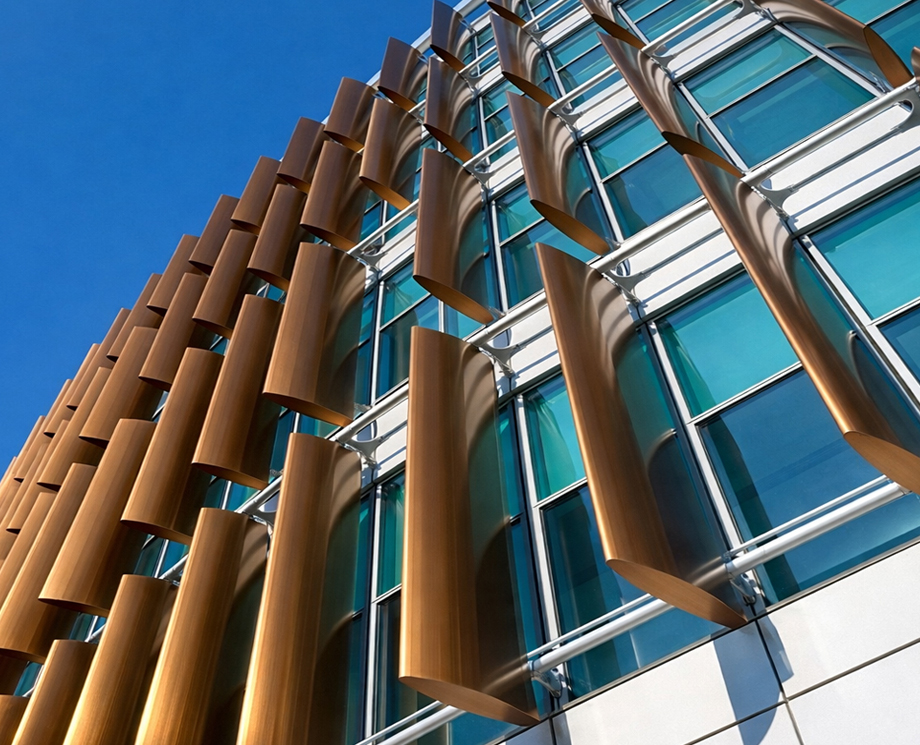 Sun Breaker System on a building